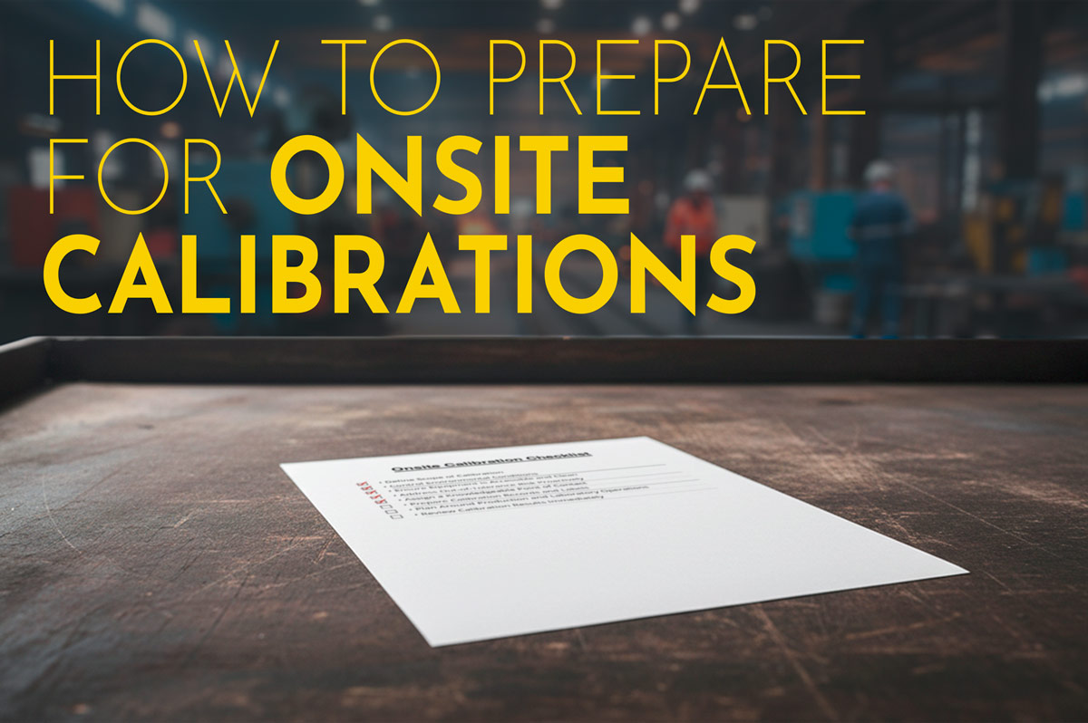 How to Prepare for Onsite Calibrations