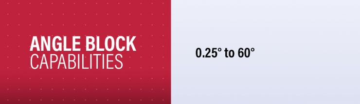 Angle Block Calibration Capability