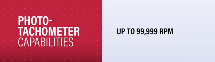 Photo-tachometer Calibration Capability