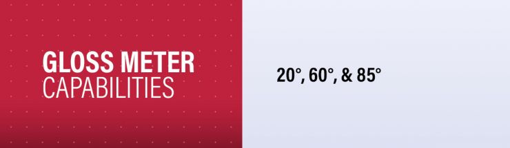 Gloss Meter Calibration Capability