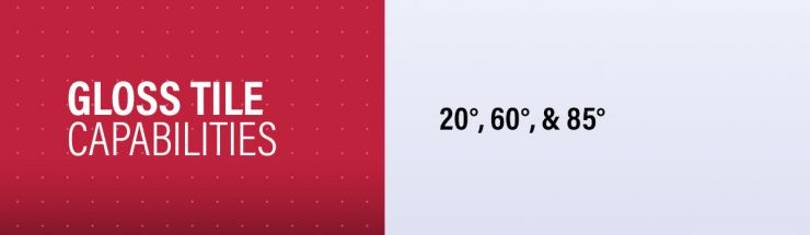 Gloss Tile Calibration Capability